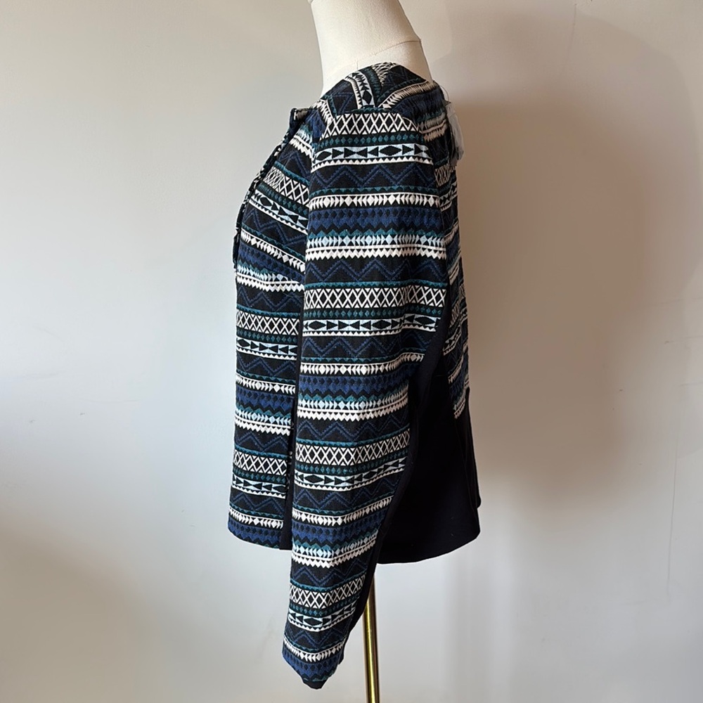 Lane Bryant Blue Patterned Blazer - Picture 3 of 4